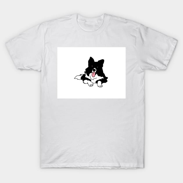 Border collie T-Shirt by Noamdelf06